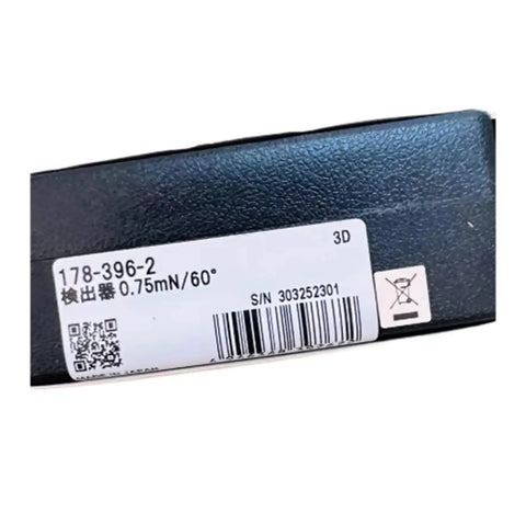 Fresh Out The Box Surface Roughness Tester Stylus 178 396 2 2 Micron Probe showing label and barcode for digital finish gauges.