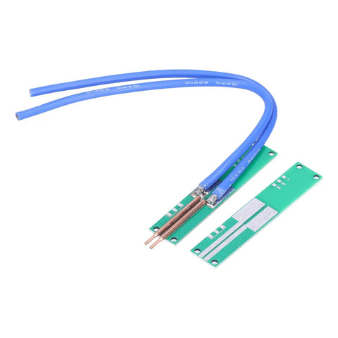 Pure Copper DIY Spot Welding Pen Kit showing copper tips and blue wires for handheld electronics repair