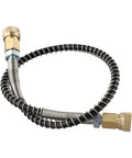 Bad Ass High Pressure Stainless Steel Air Hose Line M10x1 Male To Male With Awesome Coiled Spring Design For Tough Jobs Like Tank Inflation Rated Crazy Good At 4500 Psi Reliable Leak Proof Performance For Any Job Site, 50cm coil