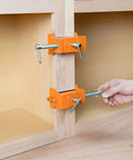 Precision Woodworking Clamp And Drilling Holding Clip With Adjustable Positioning for Clean Accurate Drilling Every Time Rock Solid Steel Grip.