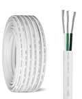 Coiled 14 Gauge Triplex Marine Wire Tinned Copper Boat Cable 70ft OFC Oxygen Free Copper For Automotive Boat Speakers Solar Outdoors