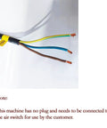 Wiring for Workhorse Industrial Pallet Wrapping Machine With 4409 Pounds Capacity And 65 Inch Turntable featuring 110V power connections.