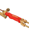 Copper Suction Gas Cutting Torch G01-100 Oxygen Acetylene Cutter with Aluminum Valve Knob, detailed handle and nozzle view