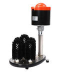 No Sweat Electric Commercial Glass Washer Cranks Out Eight Hundred Cups Per Hour Reliable Five Brush System fast cleaning machine.