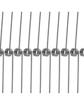 Super Sweet Ten Piece 180 Degree Torsion Spring Repair Kit For Garbage Can Lids Made From Tough Steel To Fix Your Bin And Keep It Smooth As Butter, 10 silver springs