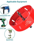 Beast Mode Bi Metal 4 Inch Hole Saw With Arbor And Pilot Bit compatible with various drills