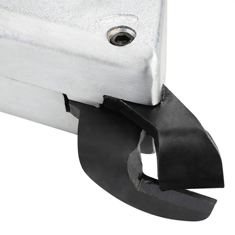 Metal Nibbler Drill Attachment For Sheet Metal Cutting, Converts Any Drill Into A Real Power Shear, black steel cutter head close-up