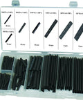 2 To 1 Heat Shrink Tubing Kit For Wires And Cables, 127 Piece Assortment displayed in an organizer case.