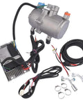 12V Electric AC Scroll Compressor Close Kit For Universal Car And Truck Air Conditioning with wires and connectors.