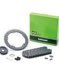 KLR650 Drive Chain Kit Complete Replacement with Chain Engine Sprocket Rear Sprocket and All Essential Hardware For Easy Drop In Chain Change Model 99996 5008
