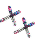 25mm Aluminum Shock Absorbers Set Of 4 For Axial SCX30 RC Crawler Upgrade Parts With Vibrant Pink Blue Purple Anodized Finish