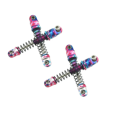 25mm Aluminum Shock Absorbers Set Of 4 For Axial SCX30 RC Crawler Upgrade Parts With Vibrant Pink Blue Purple Anodized Finish