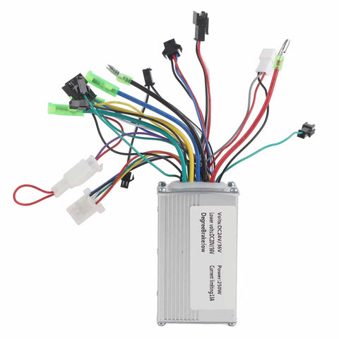 Brushless Motor Controller For Electric Bikes And Scooters Auto Detect 24V 36V 250W Speed Regulator with multiple wires