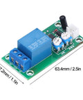 Two Pack Vibration Sensor Module 12V DC Time Delay Relay Alarm With Adjustable Sensitivity And Delay From 1 To 240 Seconds Low Standby Current No False Alarms Industrial Grade Protection Real Time Vibration Detection And Reliable Alarm 63.4x27.2mm