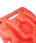 Close-up of handle and knobs on Beefed Up Heavy Duty Offroad Traction Boards Set Of 2 For Trucks Cars SUVs And UTVs