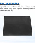 Graphite Block Plate Set For Melting Casting And Electrolysis High Purity Graphite Sheet 100x100x4mm Pack Of 2