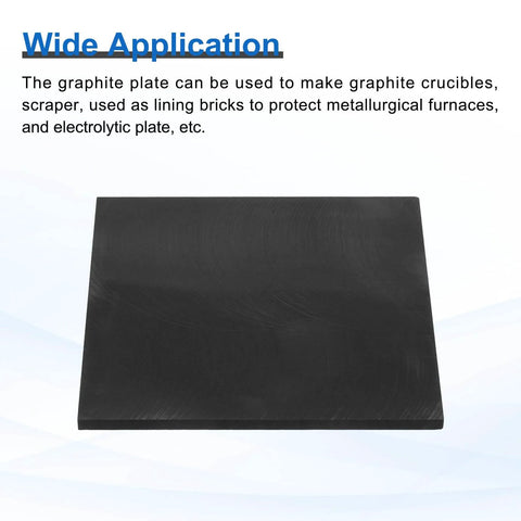 Graphite Block Plate Set For Melting Casting And Electrolysis High Purity Graphite Sheet 100x100x4mm Pack Of 2