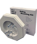 Vertical Siding Lamp Mount Kit With Built-In Box For Lights One Half Inch PVC shown with packaging