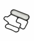 Solenoid Gasket And Spool Valve Filter Screen For Honda Accord 2008 To 2012 Replacement Part OE 15815-R41-L01 Easy Install Durable Seal Prevents Leaks And Clogged Screen Ideal For VVT System Maintenance, showcasing compact black gasket with integrated filter screen.