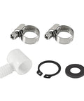 Top Notch Smart Garden Hose Repair Connector Kit With Clamps For 1/2 Inch Fittings Durable Gray Water Hose Fix It Fast Easy Install, clamps and connector parts