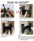 Installation steps for Heavy Duty Stainless Steel Flip Door Latch With 90 Degree Bar Gate Lock Brushed Finish