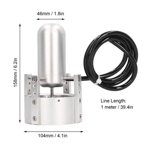 5T 3P Fully Sealed Underwater Thruster For RC Boat And ROV, CNC aluminum, dimensions 158mm x 104mm, cable 1m long