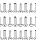 Stainless Steel Knife Handle Rivets Five Sixteenth by One Half Inch Set of Twelve Durable Burr Free Corrosion Resistant Fasteners