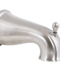 Oakmont Bath And Shower Trim Kit With Valve And Dual Handle High Pressure Shower Head Water Saving Satin Nickel Finish tub spout