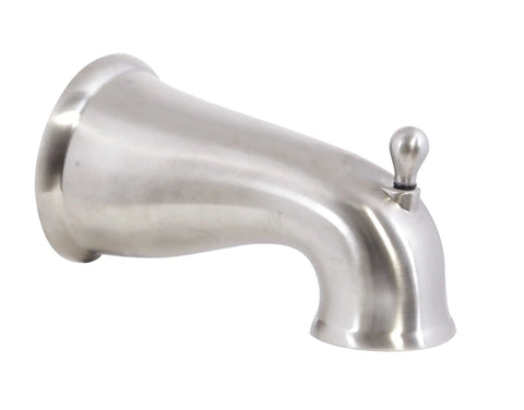 Oakmont Bath And Shower Trim Kit With Valve And Dual Handle High Pressure Shower Head Water Saving Satin Nickel Finish tub spout