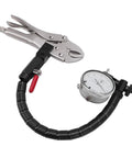 Badafaci Disc Brake Rotor Flatness Dial Indicator kit with 360° flexible arm and locking clamp, front view