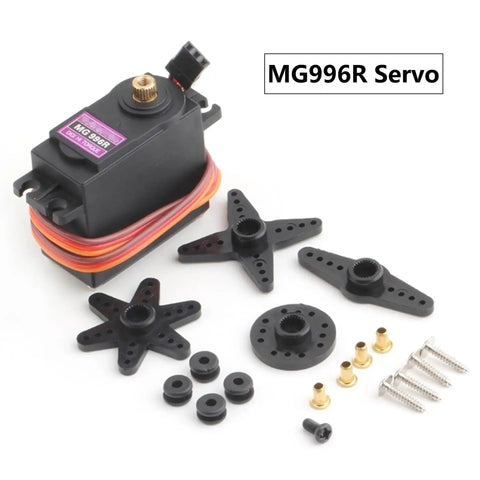 Heavy Duty Metal Robotic Arm Gripper With High Torque MG996R Servo For Arduino And Raspberry Pi DIY Projects Educational STEM Maker Kit Solid Metal Claw Clamp For Learning And Prototyping Black, unassembled parts
