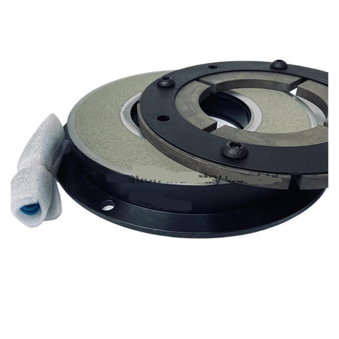 Close-up of 24V 60W Electromagnetic Brake And Clutch CDG040AA For Zipper Machines, slim compact design, smooth transmission components visible.