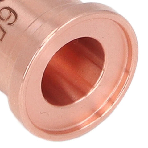Top Tier Pocreation Plasma Electrode Tip 220819 Brass Consumable for PMX 65 85 105 cutters, close-up view, suitable for smooth cutting.