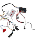 Ride On Car Wire Harness And Switch Conversion Kit with Two Point Four G Remote and Smooth Start components in multi-color wires