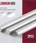 One And A Half Inch Aluminum Round Rod, Thirteen Inch Long, 6061 T6511 Pro Grade Lathe Bar Stock, extruded and smooth cut ends