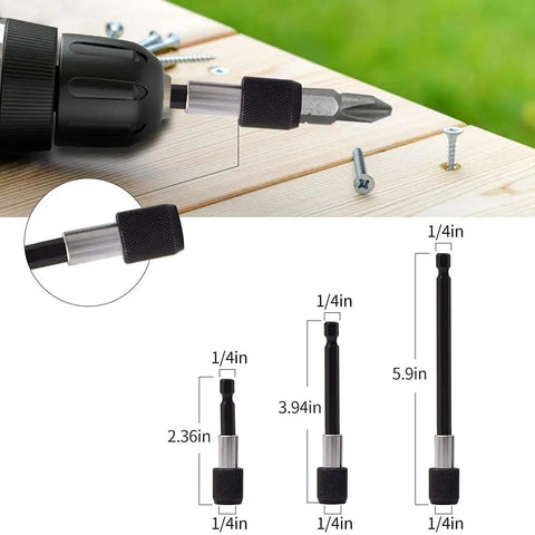 Bendable Drill Bit Extension With 105 Degree Right Angle Magnetic Screwdriver Bit Holder Universal Socket Adapter Set 1/4 3/8 1/2 Inch 12 Piece Screwdriver Bit Kit Flexible Drill Accessory For Tight Spots Must Have Gear
