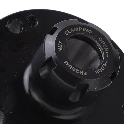 Heavy Duty 100Mm Diameter Collet Chuck Tool Holder For CNC Milling Machines Made From Super Durable Carbon Steel close-up showing clamping mechanism.