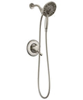 Linden 17 Series Dual Function Shower Faucet Kit With 4 Spray In2ition 2 In 1 Handheld Shower Head And Hose Stainless Finish T17293 SS I Valve Not Included visible