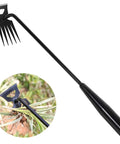 Portable Garden Weeder Tool With Hollow Hoe Design for easy weed removal, showing hollow steel hoe and usage in garden weeding.