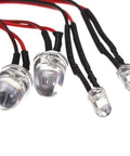 Ultra Bright RC LED Light Strips Kit For 1-10 RC Cars Fits JLB Cheetah 21101 31101 EB1013 J3 Ultimate Racing Night Run Upgrade