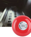 Beefy 95dB Electric Fire Alarm Bell CB-6B, 150mm aluminum base, 110V AC, displayed in a commercial setting.
