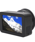 4K Ultra HD Electronic Eyepiece For Telescopes And Microscopes, Moon Close Up Photography Camera with 3 Inch Color Display Showing Mountain