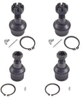 Beef Up Your Ride With A 12 Piece Front Steering Kit For 2000 To 2005 Ford Excursion F250 F350 Super Duty Includes Upper And Lower Ball Joints Inner And Outer Tie Rod Ends Sway Bar Link Adjusting Sleeve And Drag Link For 4WD. 12-piece black steel ball joint set with clips and cotter pins