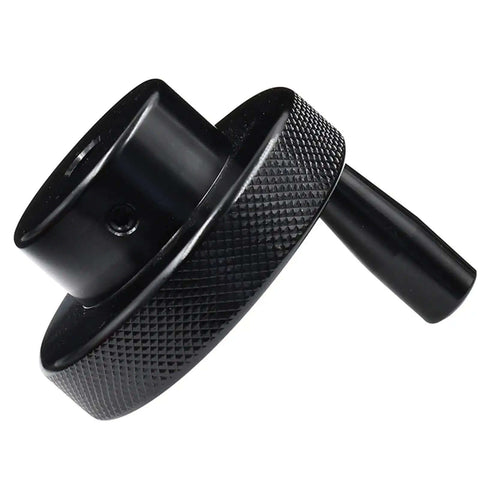 Black Aluminum Alloy Mini Handwheel For Lathe And Milling Machines CNC Lathe Processing Hand Wheel With Handle 60mm Diameter
