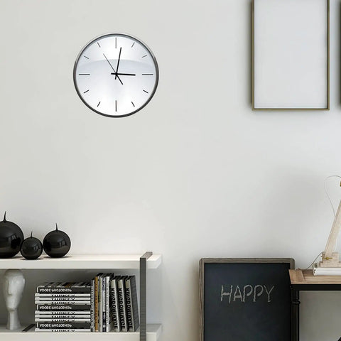 Room interior with wall featuring Atomic Clock Movement With 5 Inch Hands, 17mm Axis, WWVB Radio Controlled Timekeeper.