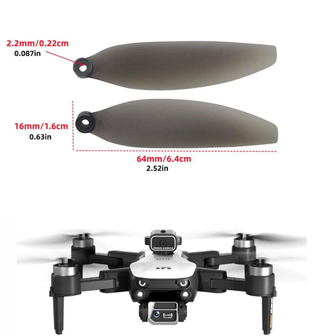 16Pcs Dope Foldable Propeller Set For S2S Brushless Drones With Obstacle Avoidance And HD Aerial Photography Quadcopter Accessories