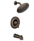 Oil Rubbed Bronze Tub And Shower Faucet Trim With Eco Performance Rainshower, MPACT Compatible, Valve Required For Posi Temp Valves 2510 2520 2570 2590, Model T2233EPORB