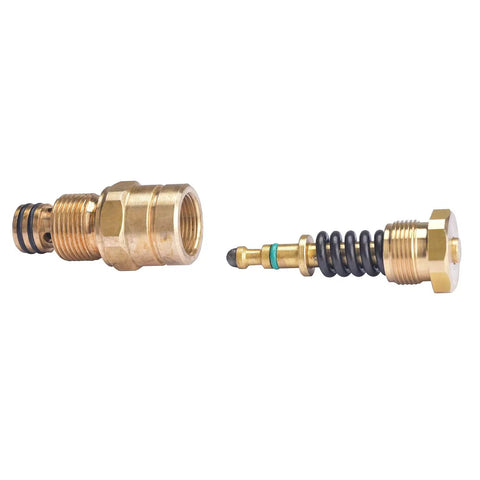 Beefed Up Prime Spray Valve And Drain Valve Replacement For Titan airless paint sprayers showing steel and tungsten components