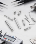 48 Piece M4 Slotted Cylindrical Pin Kit With Stainless Steel Dowel Pins In 6, 10, 16, 20, 25, 30mm Lengths on display