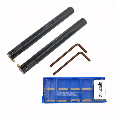 Heavy Duty Lathe Grooving Tool Holder Set For Steel With MGMN150 And MGMN200 Carbide Inserts, tools, inserts, wrenches shown